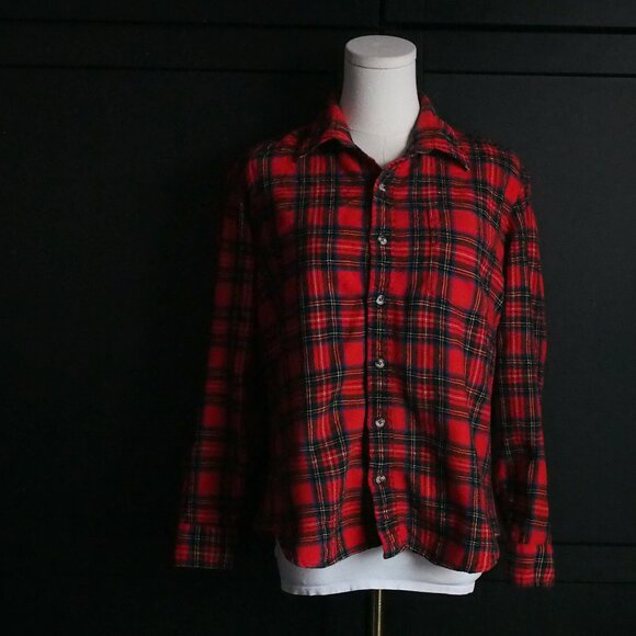 Deacon Brothers Tops - Viyella by Deacon Brothers | Vintage Wool/Cotton Blend Flannel Plaid Shirt